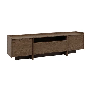 Japandi tv-meubel 3 deuren 200 cm Donker hout Japandi tv-meubel 3 deuren 200 cm Donker hout
