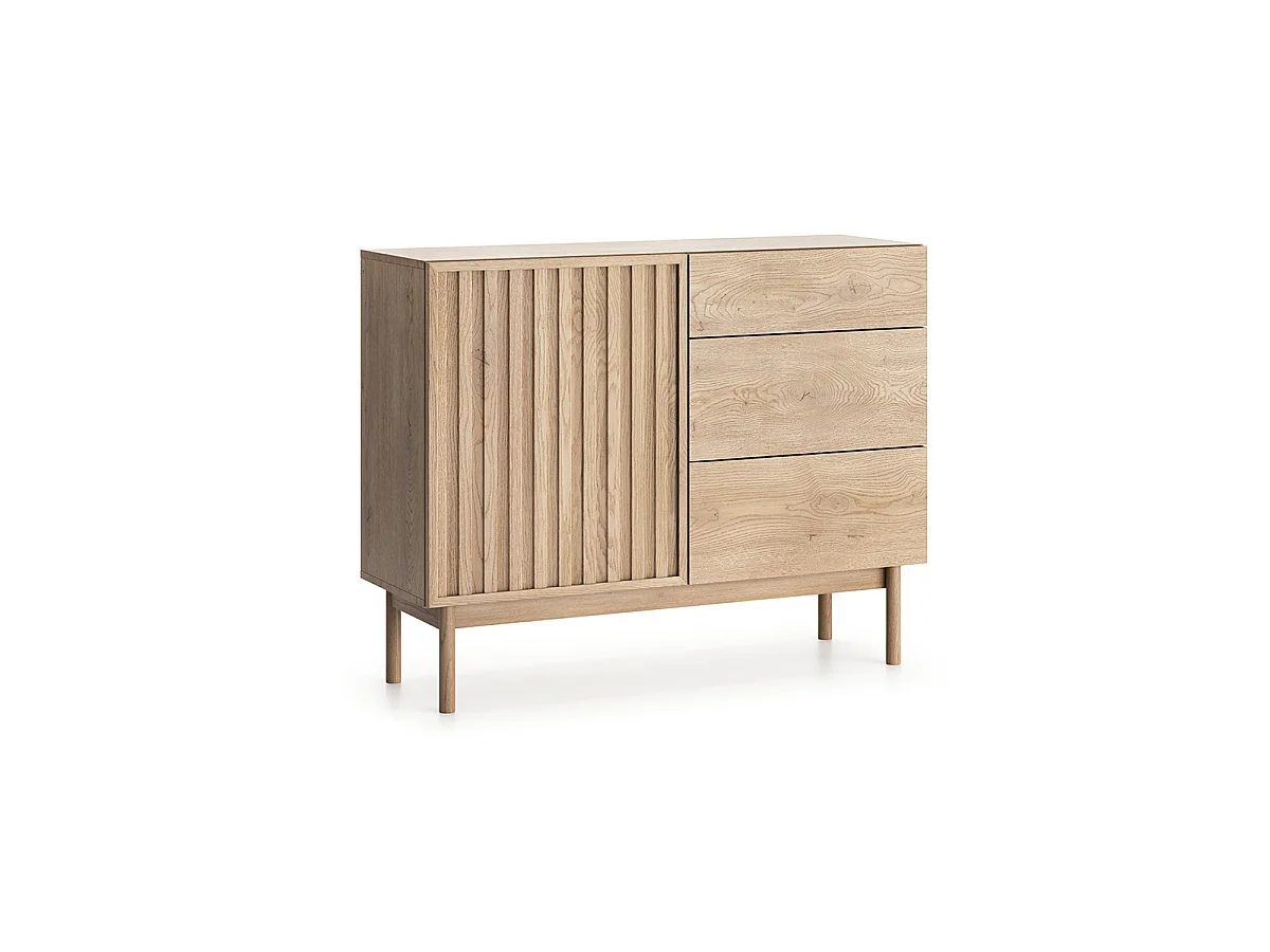 Idor Houten 1-deurs 3-lade dressoir