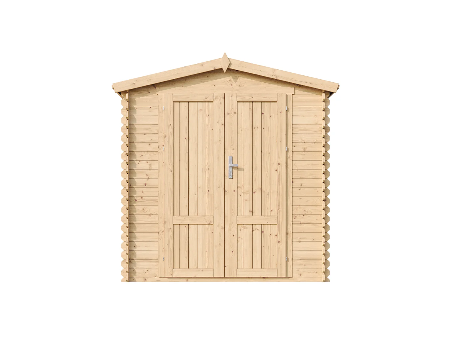 Houten Tuinhuis met vloer - 206x216xH224 cm / 3.53 m² - M343F1+M343G