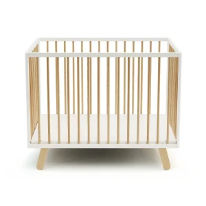 Houten Babybox PIRATE Wit en Beuken 80 x 100 cm