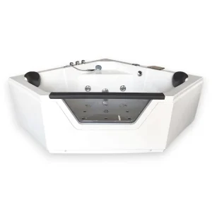 Hydromassagebad 150 X 150 cm dubbele pomp 12 jets – Hibiscus