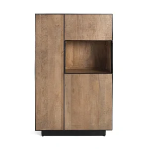 Hoog dressoir van natuurlijk mangohout, 190 cm Hoog dressoir van natuurlijk mangohout, 190 cm