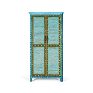 Kast en bois de manguier au design ambachtelijke hauteur 2 m Kast en bois de manguier au design ambachtelijke hauteur 2 m