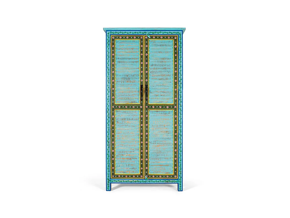 Kast en bois de manguier au design ambachtelijke hauteur 2 m
