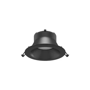 Inbouw LED-downlight Thessis 15W 90º dimbaar met TRIAC-schakelaar, kleurtemperatuur 3000K/4000K/5000K, matzwart – Beneito & Faure