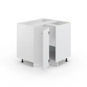 Hoekkast wit hoogglans 80.5x60x82 fame-line Hoekkast wit hoogglans 80.5x60x82 fame-line