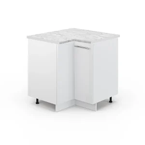 Hoekkast wit hoogglans 80.5x60x82 fame-line Hoekkast wit hoogglans 80.5x60x82 fame-line