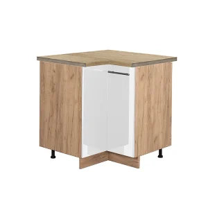 Hoekkast wit hoogglans 80.5x60x82 fame-line Hoekkast wit hoogglans 80.5x60x82 fame-line