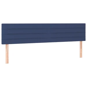 Hoofdborden 160x5x78/88 cm stof blauw Hoofdborden 160x5x78/88 cm stof blauw