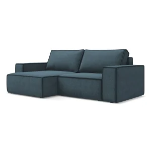 Hoekslaapbank links van jeans textuurstof – LIVORNO Hoekslaapbank links van jeans textuurstof – LIVORNO