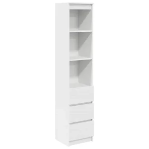 Hoge kast 37,5x35x180 cm spaanplaat wit Hoge kast 37,5x35x180 cm spaanplaat wit