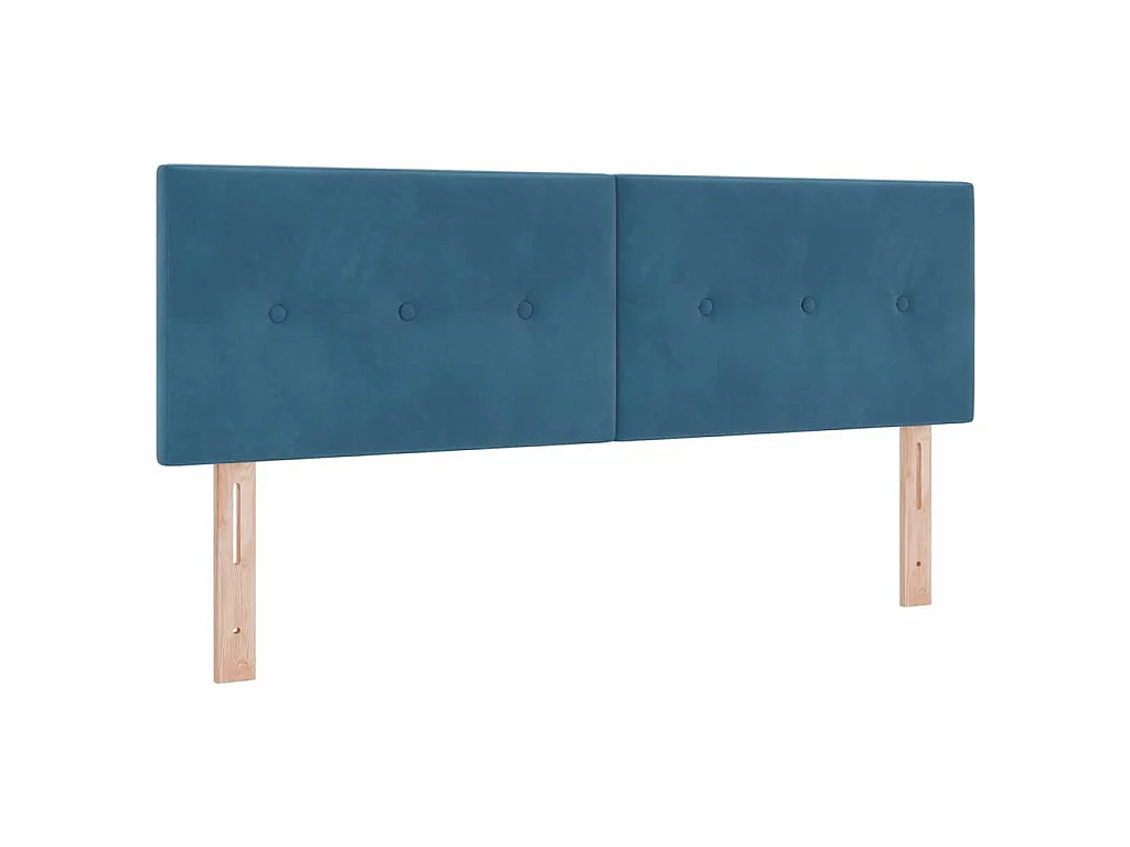 Hoofdbord Donkerblauw 160 cm Fluweel