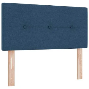 in hoogte verstelbaar hoofdbord Blauw 100 cm Stof