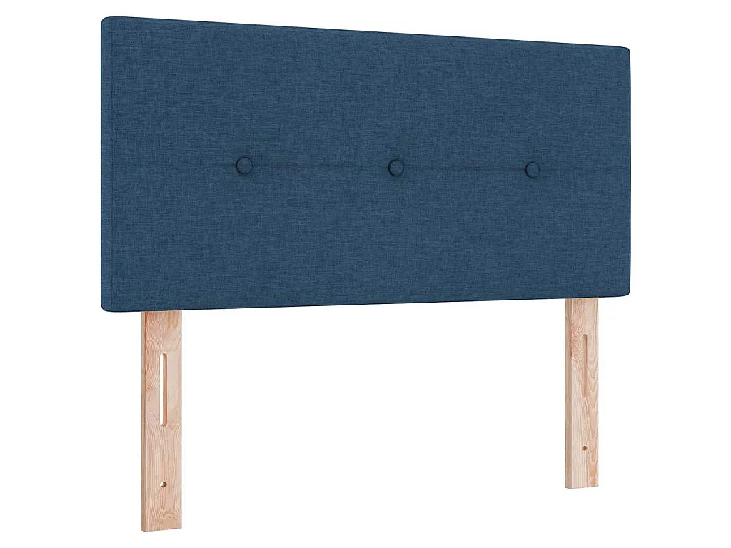 in hoogte verstelbaar hoofdbord Blauw 100 cm Stof