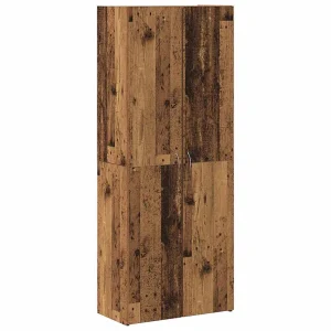 Kantoorkast Oudhout 60 x 32 x 152,5 cm Bewerkt hout