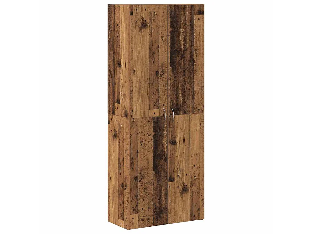 Kantoorkast Oudhout 60 x 32 x 152,5 cm Bewerkt hout