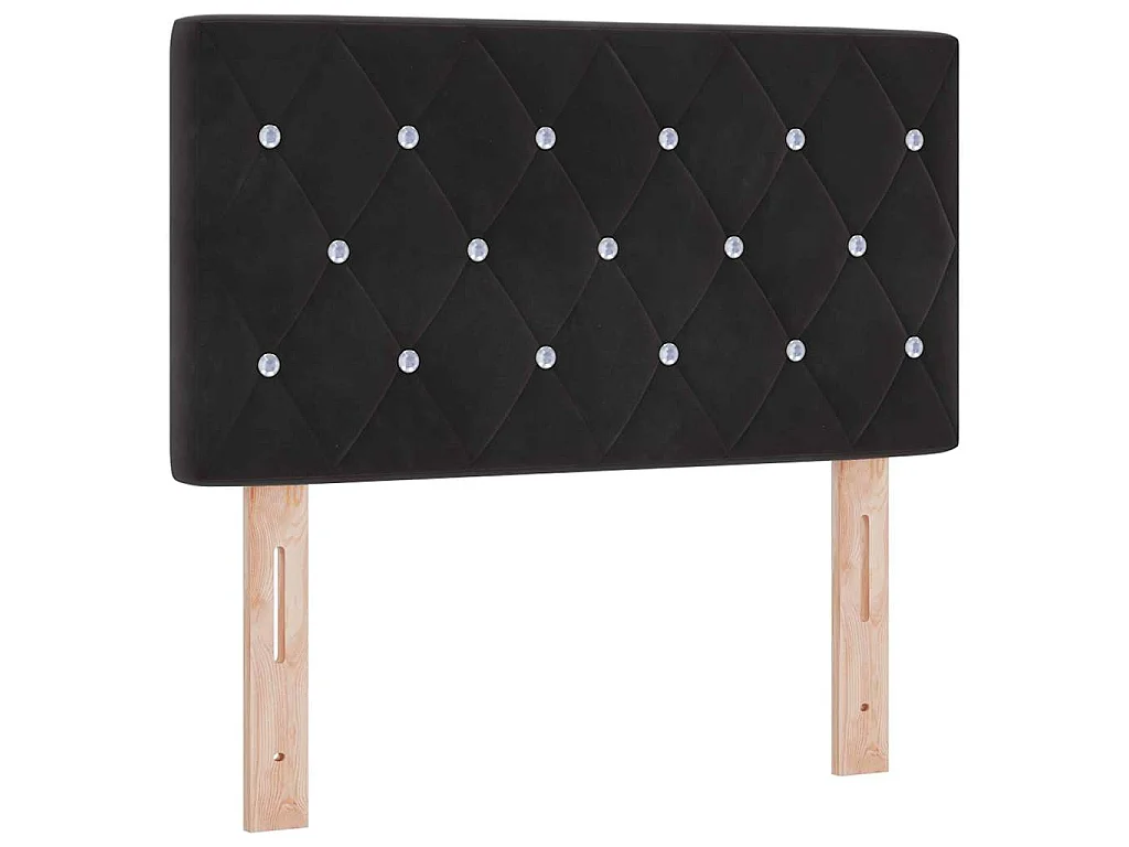 Hoofdbord Zwart 80 cm Fluweel