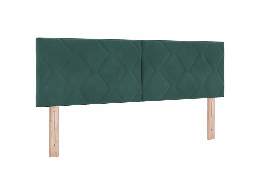 Hoofdbord Donkergroen 144 cm Fluweel