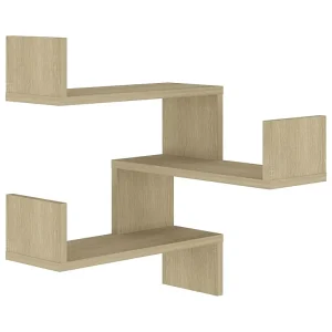 Hoekwandschap 40x40x50 cm bewerkt hout sonoma eikenkleurig Hoekwandschap 40x40x50 cm bewerkt hout sonoma eikenkleurig