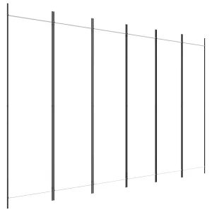 Kamerscherm met 6 panelen 300×200 cm stof wit Kamerscherm met 6 panelen 300×200 cm stof wit