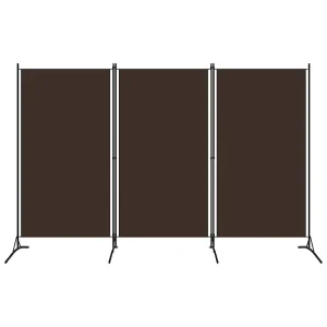 Kamerscherm met 3 panelen 260×180 cm bruin Kamerscherm met 3 panelen 260×180 cm bruin