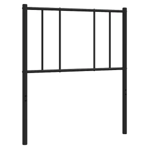 Vervangend hoofdbord 90 cm metaal zwart Vervangend hoofdbord 90 cm metaal zwart