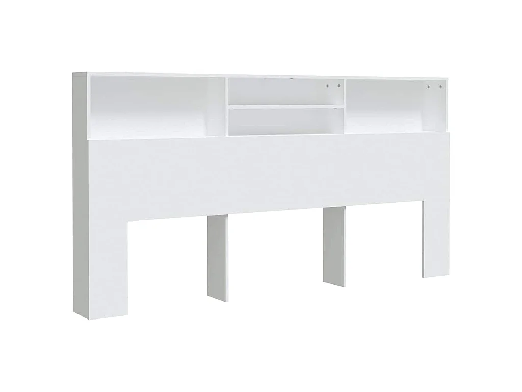 Hoofdbordkast 200x19x103,5 cm wit
