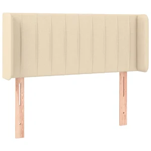 Hoofdbord met randen 93x16x78/88 cm stof crèmekleurig Hoofdbord met randen 93x16x78/88 cm stof crèmekleurig