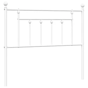 Vervangend hoofdbord 100 cm metaal wit