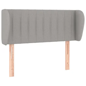 Hoofdbord met randen 103x23x78/88 cm stof lichtgrijs Hoofdbord met randen 103x23x78/88 cm stof lichtgrijs