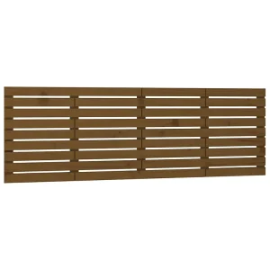 Hoofdbord wandmontage 166x3x63 cm grenenhout honingbruin Hoofdbord wandmontage 166x3x63 cm grenenhout honingbruin