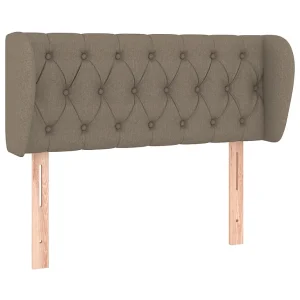 Hoofdbord met randen 103x23x78/88 cm stof taupe Hoofdbord met randen 103x23x78/88 cm stof taupe