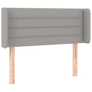 Hoofdbord met randen 83x16x78/88 cm stof lichtgrijs Hoofdbord met randen 83x16x78/88 cm stof lichtgrijs