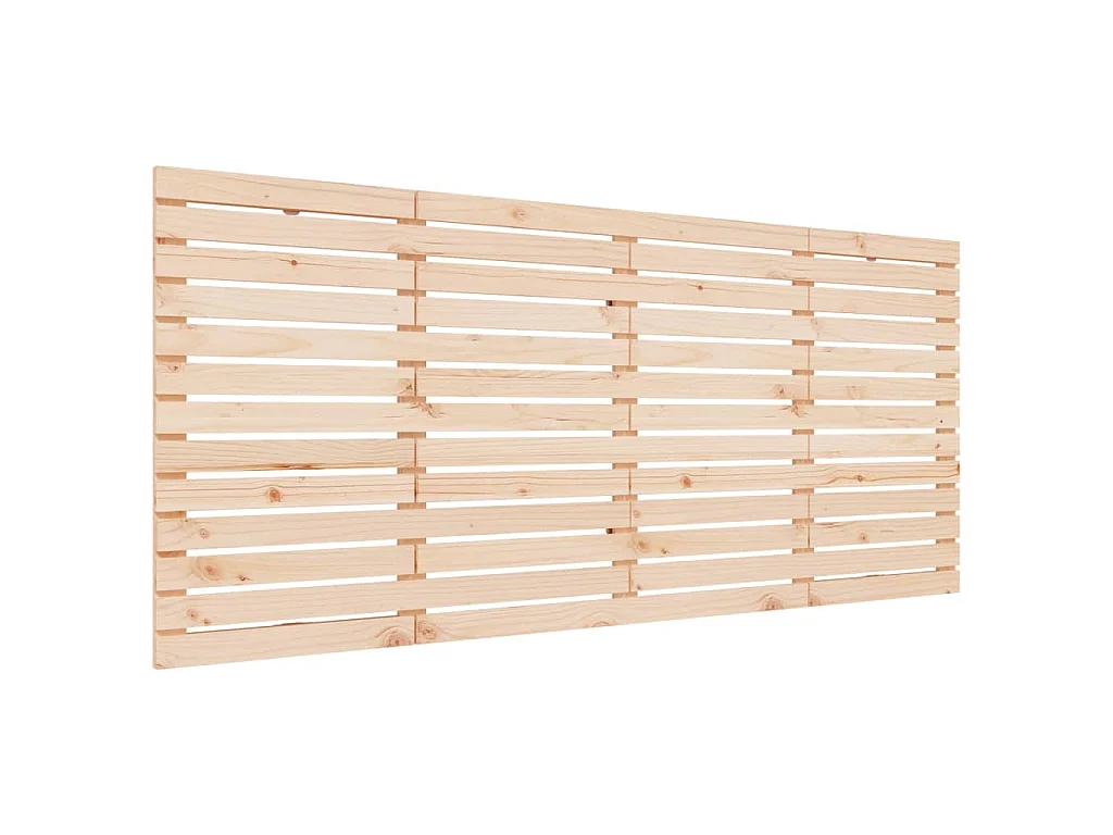 Hoofdbord wandmontage 206x3x91,5 cm massief grenenhout