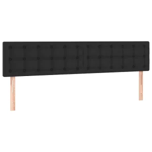Hoofdborden 180x5x78/88 cm kunstleer zwart Hoofdborden 180x5x78/88 cm kunstleer zwart