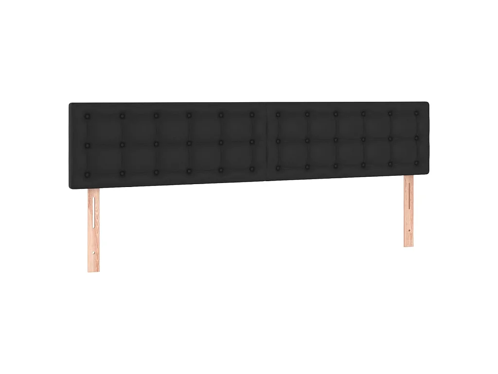 Hoofdborden 180x5x78/88 cm kunstleer zwart