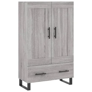 Hoge kast 69,5x31x115 cm bewerkt hout grijs sonoma eikenkleurig Hoge kast 69,5x31x115 cm bewerkt hout grijs sonoma eikenkleurig