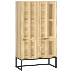 Hoge kast 70x35x125 cm bewerkt hout Hoge kast 70x35x125 cm bewerkt hout
