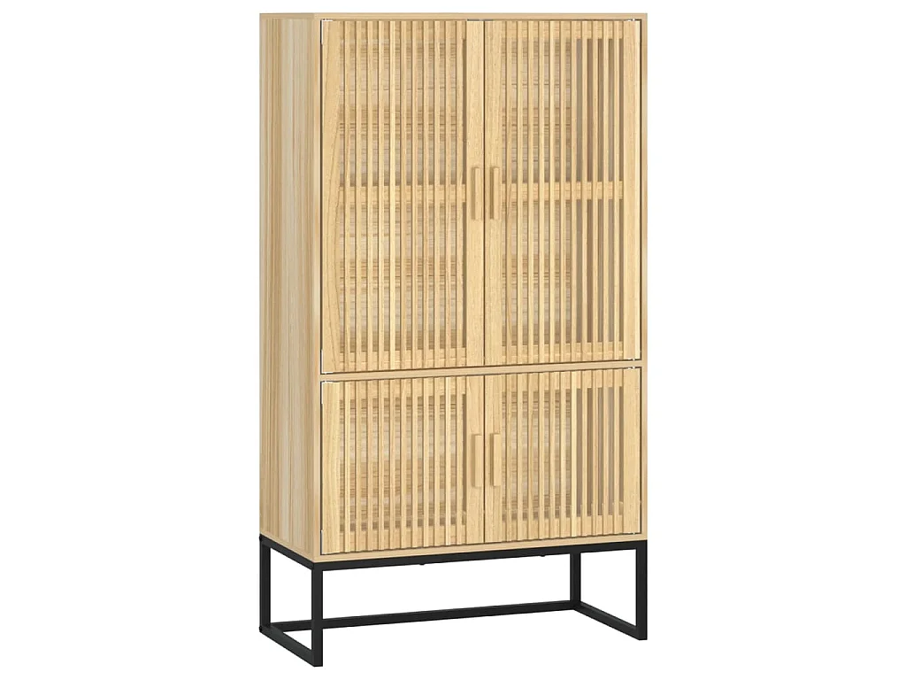 Hoge kast 70x35x125 cm bewerkt hout