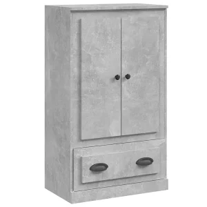Hoge kast 60×35,5×103,5 cm bewerkt hout betongrijs Hoge kast 60×35,5×103,5 cm bewerkt hout betongrijs