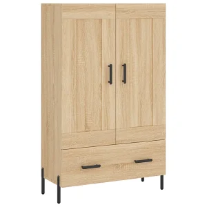 Hoge kast 69,5x31x115 cm bewerkt hout sonoma eikenkleurig Hoge kast 69,5x31x115 cm bewerkt hout sonoma eikenkleurig
