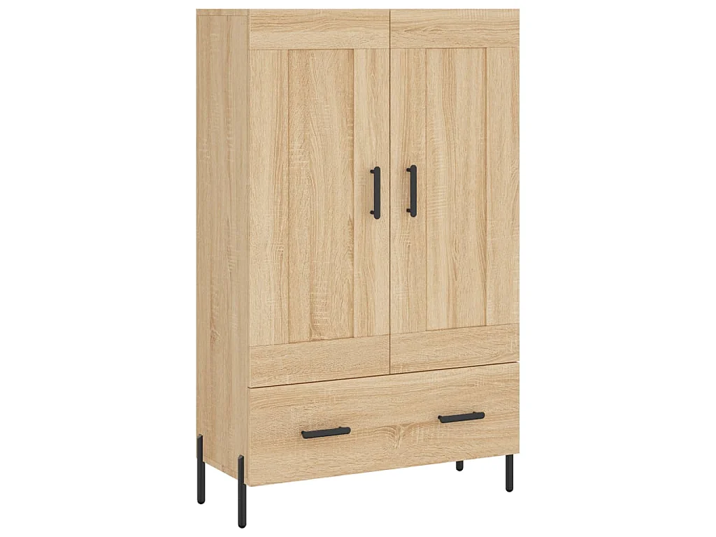 Hoge kast 69,5x31x115 cm bewerkt hout sonoma eikenkleurig