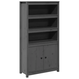 Hoge kast 80x35x154 cm massief grenenhout grijs Hoge kast 80x35x154 cm massief grenenhout grijs