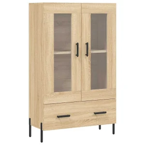 Hoge kast 69,5x31x115 cm bewerkt hout sonoma eikenkleurig Hoge kast 69,5x31x115 cm bewerkt hout sonoma eikenkleurig