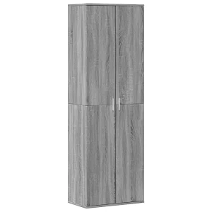 Hoge kast 60x35x180 cm bewerkt hout grijs sonoma eikenkleurig Hoge kast 60x35x180 cm bewerkt hout grijs sonoma eikenkleurig