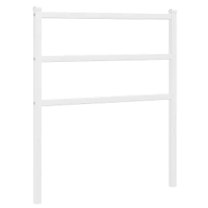 Vervangend hoofdbord 75 cm metaal wit