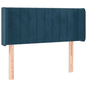 Hoofdbord met randen 93x16x78/88 cm fluweel donkerblauw Hoofdbord met randen 93x16x78/88 cm fluweel donkerblauw
