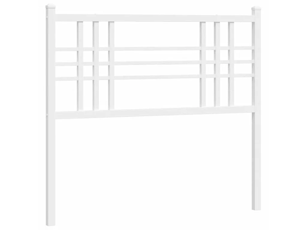 Vervangend hoofdbord 107 cm metaal wit