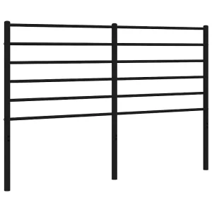 Vervangend hoofdbord metaal zwart 160 cm Vervangend hoofdbord metaal zwart 160 cm