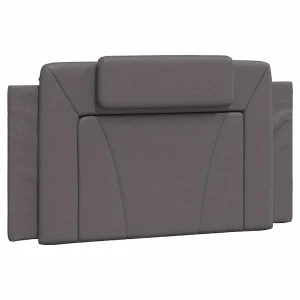 Hoofdbordkussen "Viana" 100 cm kunstleer grijs Hoofdbordkussen "Viana" 100 cm kunstleer grijs